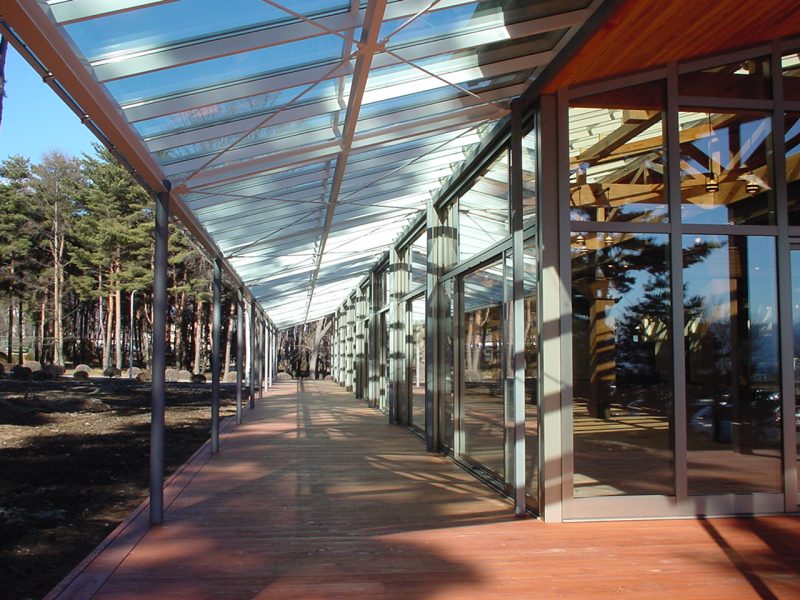 commercial for walkway roof